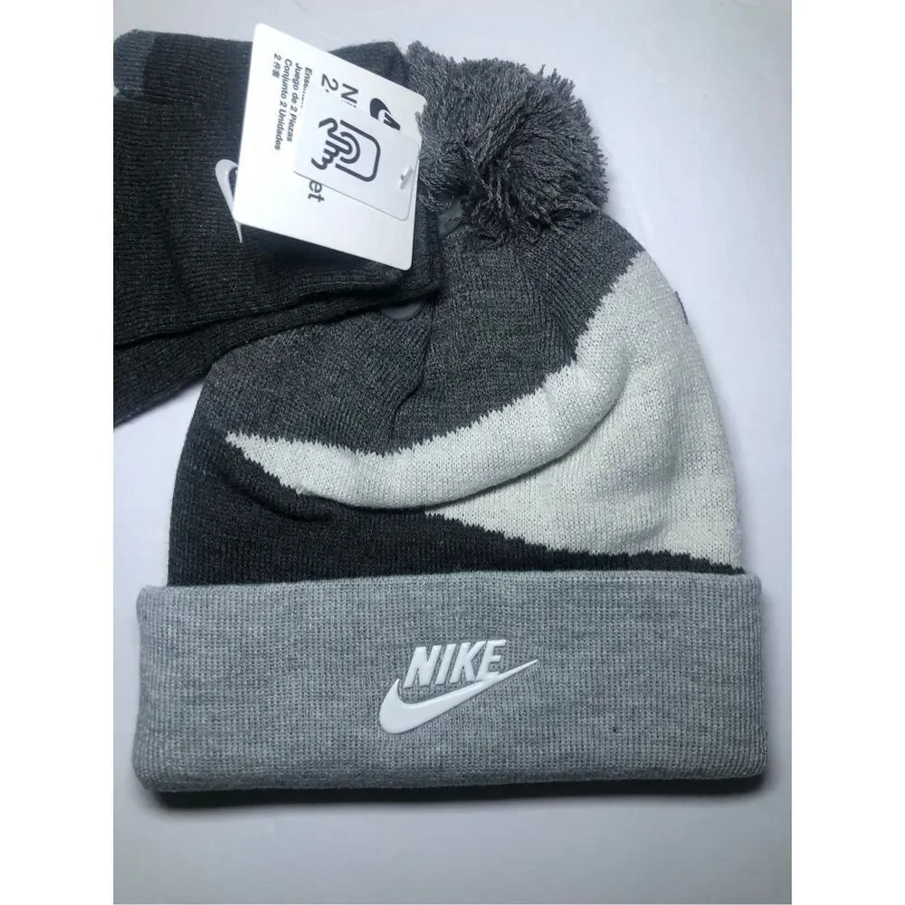 Nike Youth Beanie and Gloves set